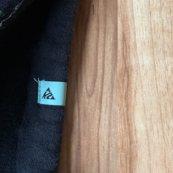 K2 black graphic ladies full zip HOODIE vintage - Picture 6 of 7